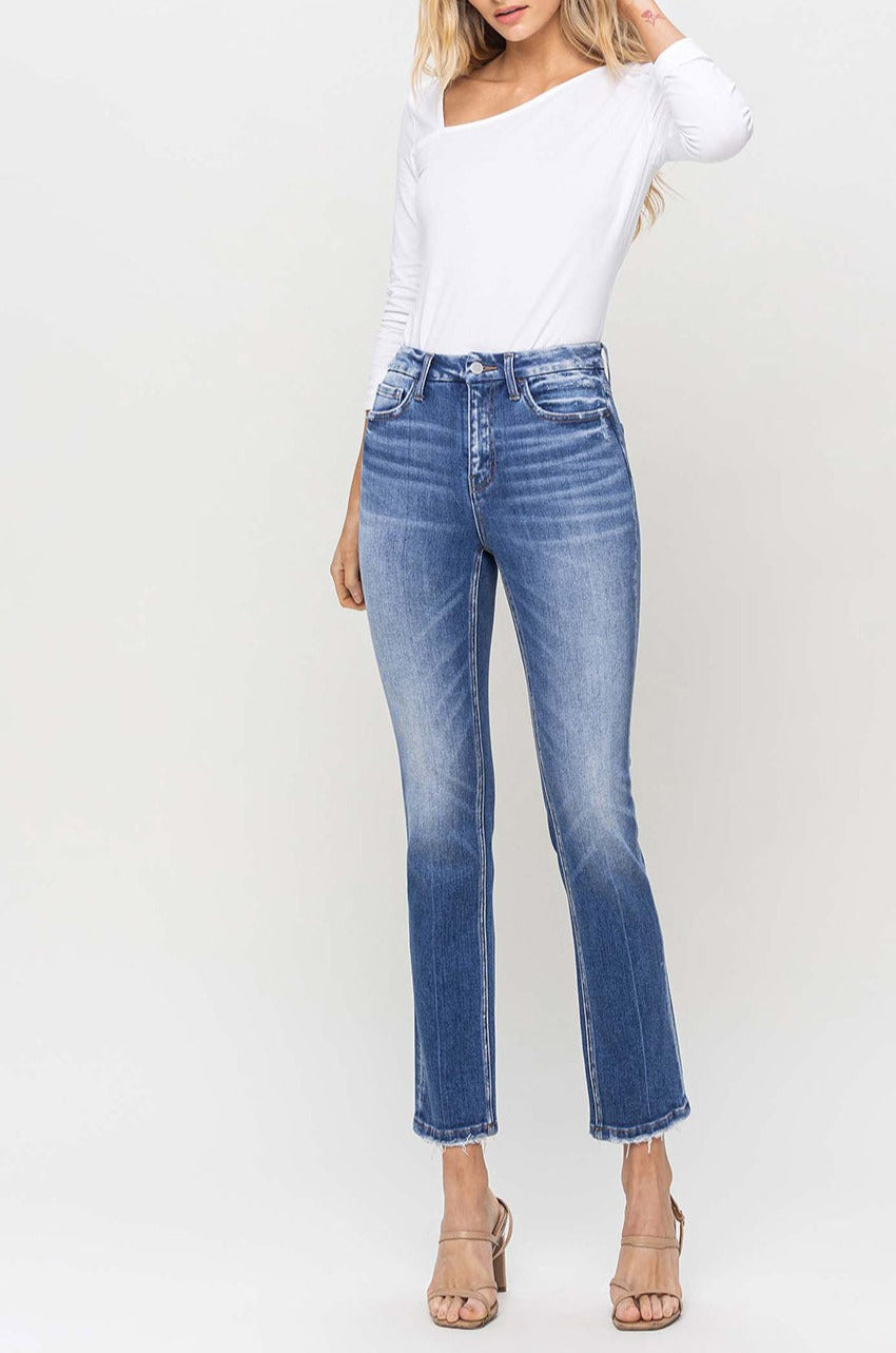 Flying Monkey - High Rise Slim Straight Jean - F5124 - SaltTree