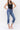 Flying Monkey - Flying Monkey High Rise Cropped Straight Leg Jeans with Frayed Cuffed Hem (26.5" Inseam) - F5145-SaltTree