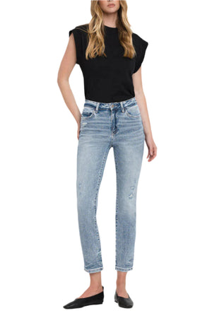 Flying Monkey - High Rise Slim Straight Jean - F5168