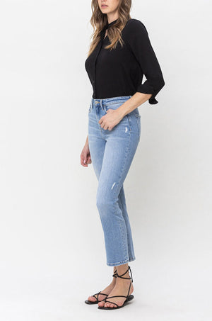 Flying Monkey - High Rise Crop Flare Jeans - F5203