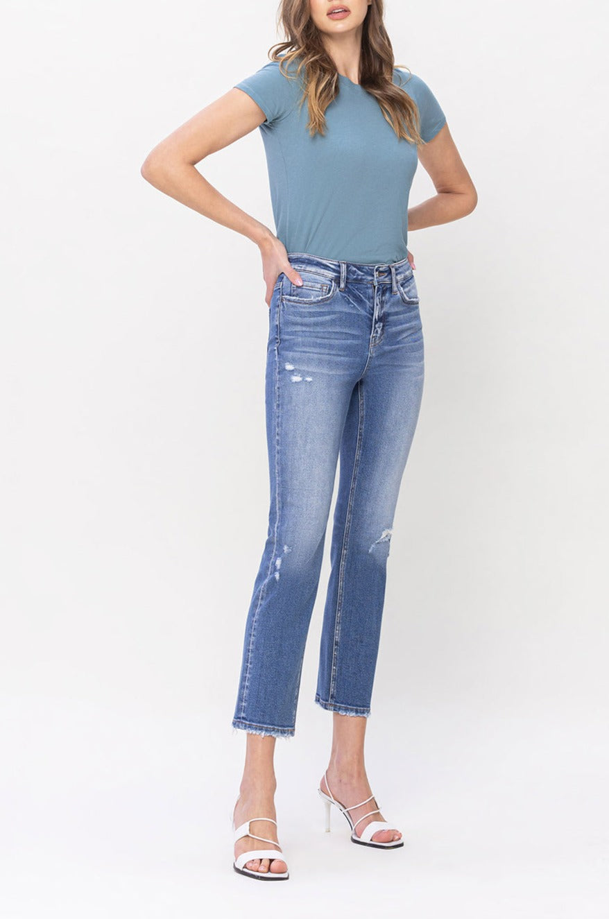 Flying Monkey - Excellent - High Rise Slim Straight Jeans - F5213 - SaltTree