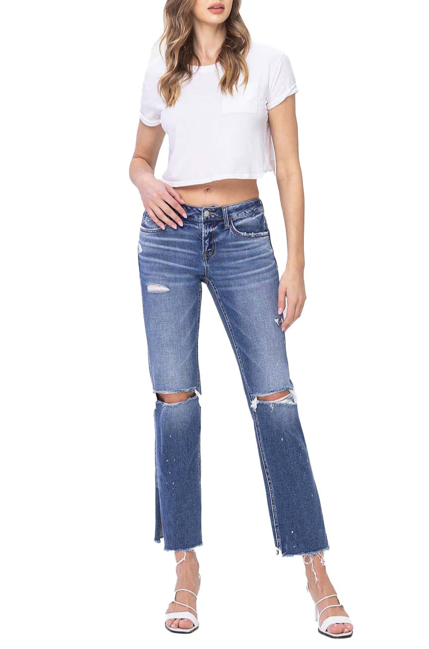 Flying cheapest monkey distressed straight leg jeans