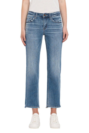 Flying Monkey - Mid Rise Crop Straight Jean - F5221A - SaltTree