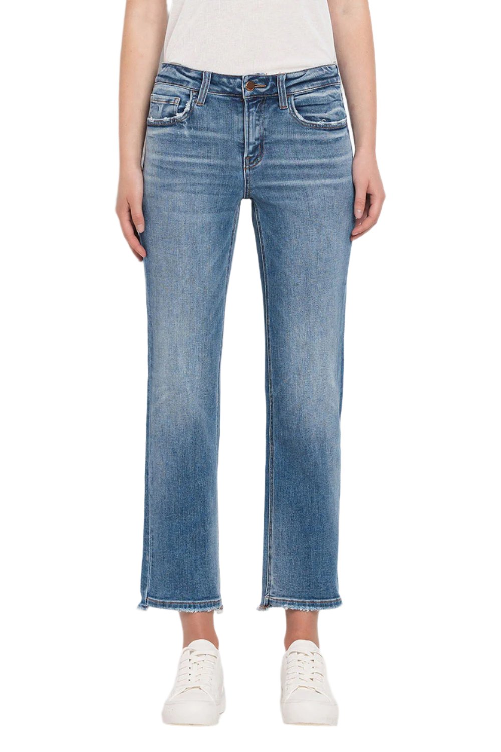 Flying Monkey Mid Rise Crop Straight Jean F5221 SaltTree
