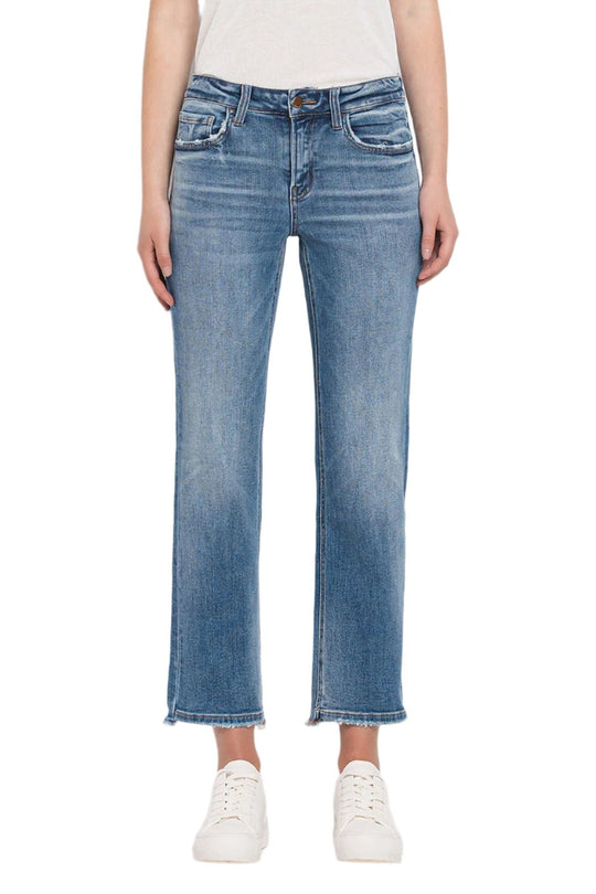 Flying Monkey - Mid Rise Crop Straight Jean - F5221
