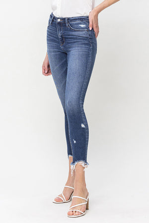 Flying Monkey - High Rise Crop Skinny Jeans - F5238 - SaltTree