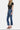 Flying Monkey- High Rise Cropped Flare Jeans With Step Hemline (27" Inseam) - F5245