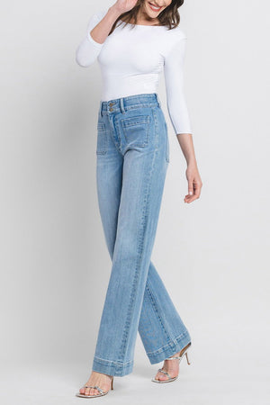 Flying Monkey - 90's Vintage Super High Rise Flare Jeans - F5655