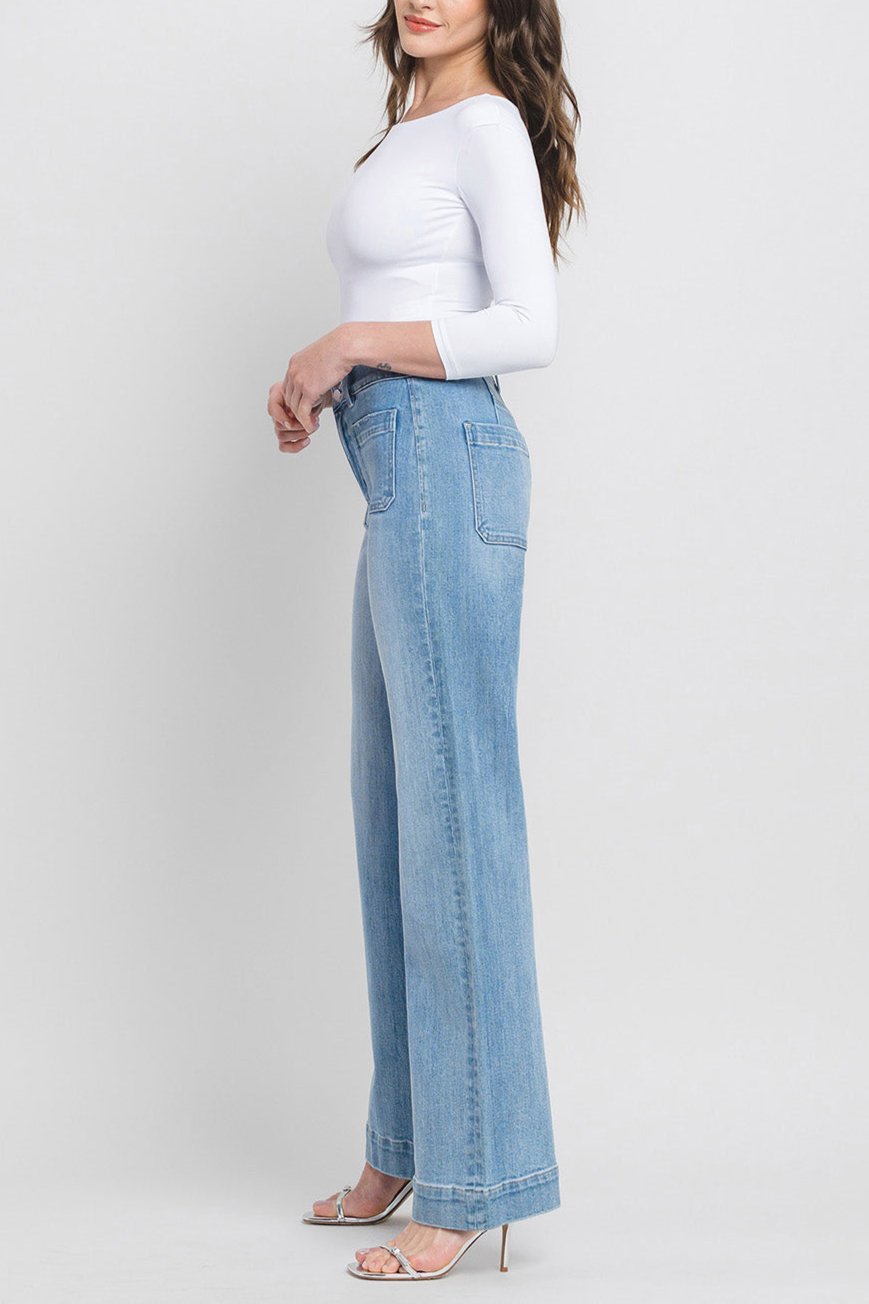 Flying Monkey - 90's Vintage Super High Rise Flare Jeans - F5655 - SaltTree