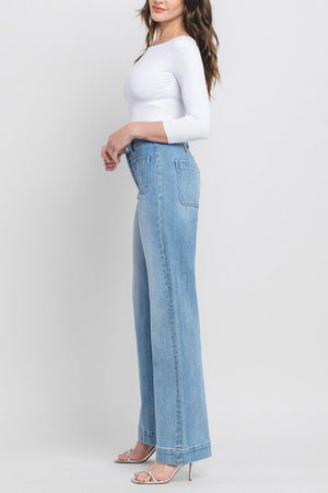 Flying Monkey - 90's Vintage Super High Rise Flare Jeans - F5655