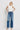 Flying Monkey - High Rise Distressed Wide Leg Jeans With Knee Slit (32" Long Inseam) - F5684 - Final Sale-SaltTree