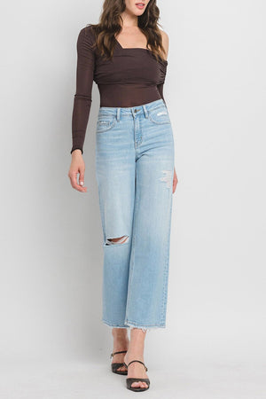 Flying Monkey - High Rise Wide Leg Jeans - F5712