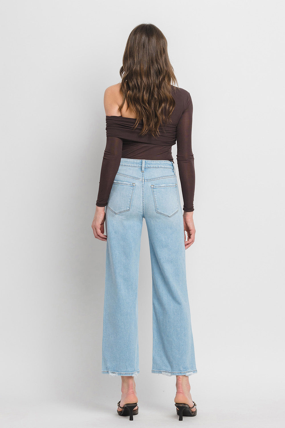 Flying Monkey - High Rise Wide Leg Jeans - F5712 - SaltTree