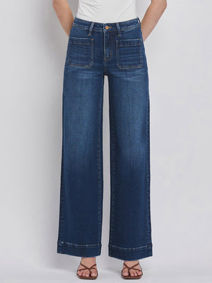 Flying Monkey - High Rise Wide Trouser Jeans - F5764D