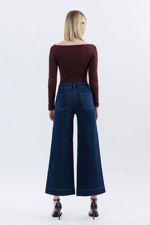 Flying Monkey Jeans - High Rise Ankle Wide Leg Jeans - F5923