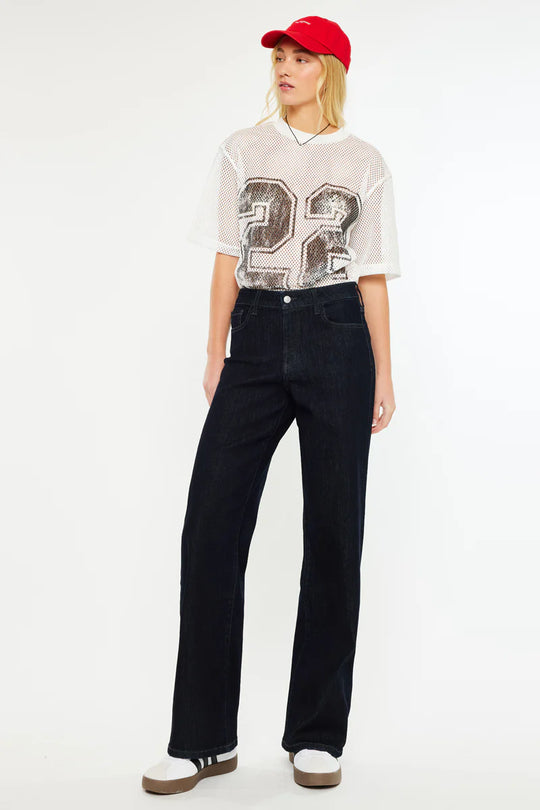 Kancan - Norie Essentials High Rise Wide Leg Jeans -kc20089R