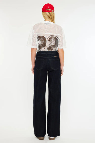 Kancan - Norie High-Rise Wide-Leg Jeans (31" Inseam) - KC20089-SaltTree