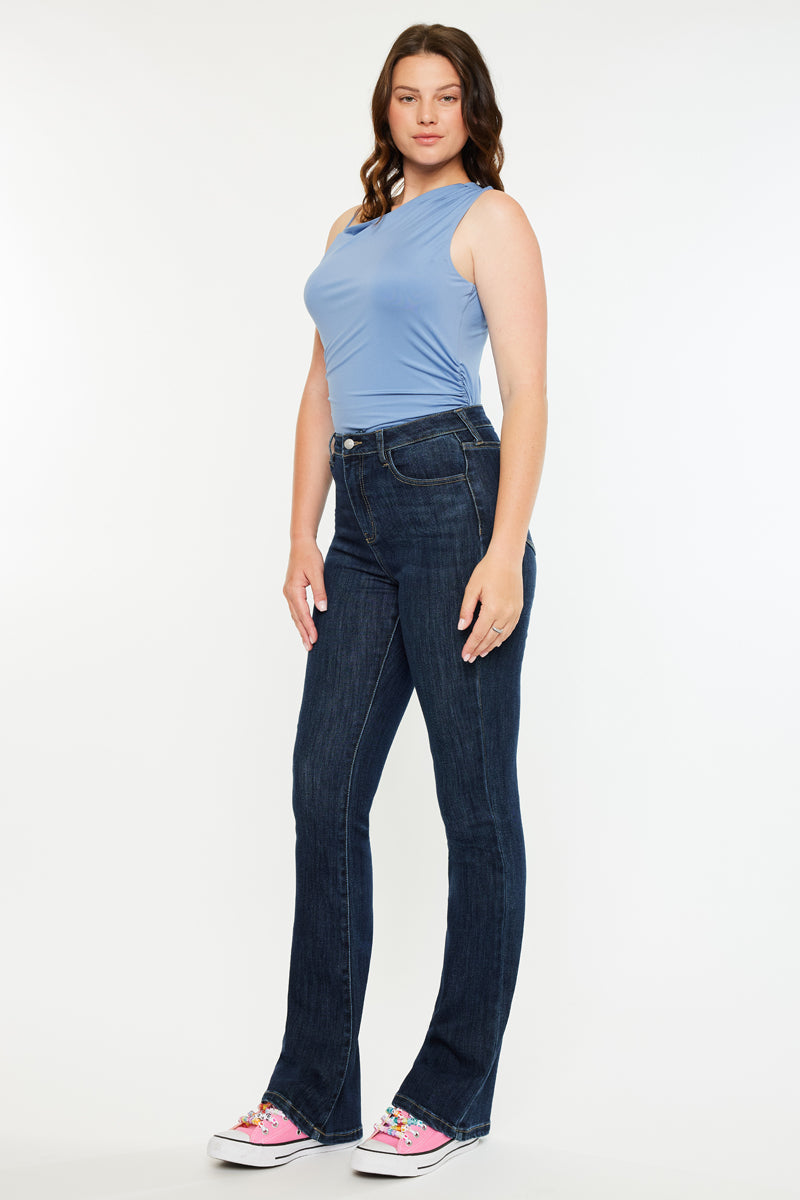 Kancan - Janice High Rise Bootcut Jeans - Curvy - kc20097dcv - SaltTree