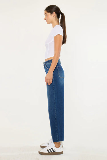 Kancan - Tory Essentials High Rise Crop Wide Leg Jeans (26.5" Inseam) - KC20108D-SaltTree