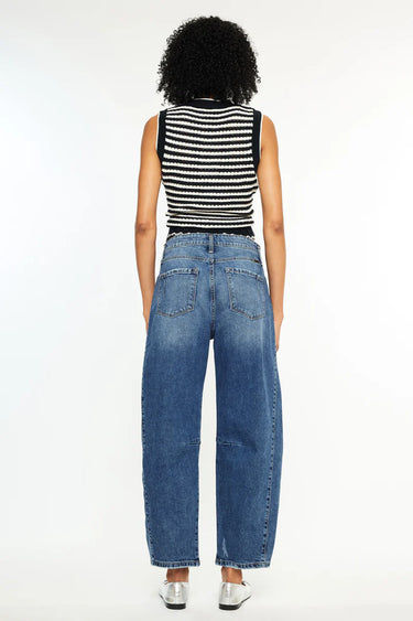 Kancan - Yolanda Low Slung Horseshoe Jeans (27" Inseam) - KC2592D-SaltTree