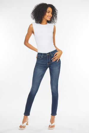 Kancan - Women's Mid Rise Super Skinny Jeans - Basic - KC7085 ST - SaltTree