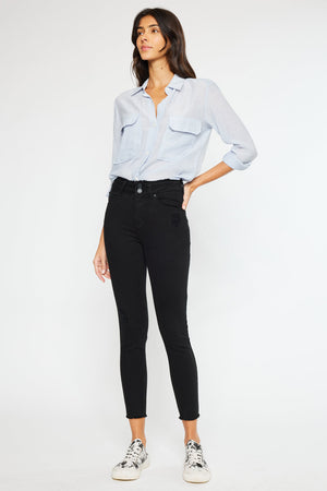 Kancan - Women's High Rise Ankle Skinny Jeans - KC7317 ST