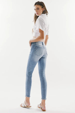 Kancan - Jeans Mid-Rise Distressed Skinny Jeans - KC8373M-NV