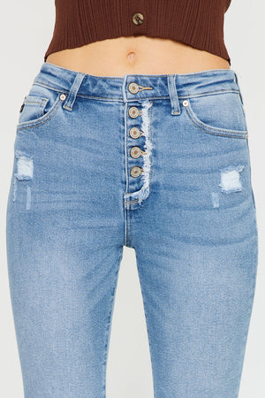 Kancan - Women's High Rise Mom Jeans - KC8580L-NV
