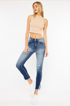 Kancan - GENEVA HIGH RISE ANKLE SKINNY JEANS - KC9167QM-NV - SaltTree