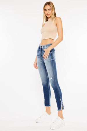 Kancan - GENEVA HIGH RISE ANKLE SKINNY JEANS - KC9167QM-NV - SaltTree