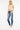 Kancan - Geneva High-Rise Ankle Skinny Jeans with Slit Raw Hem (27" Inseam) - KC9167QM-NV-SaltTree