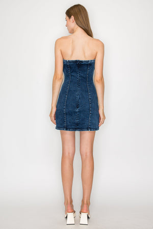 Wax Jean - Tube Mini Dress - 90375