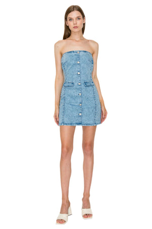 Wax Jean - Tube Mini Dress - 90375