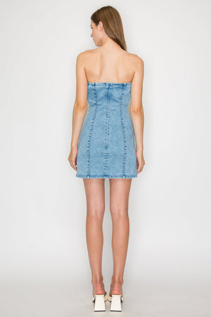 Wax Jean - Tube Mini Dress - 90375