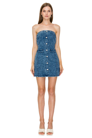 Wax Jean - Tube Mini Dress - 90375