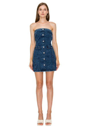 Wax Jean - Tube Mini Dress - 90375