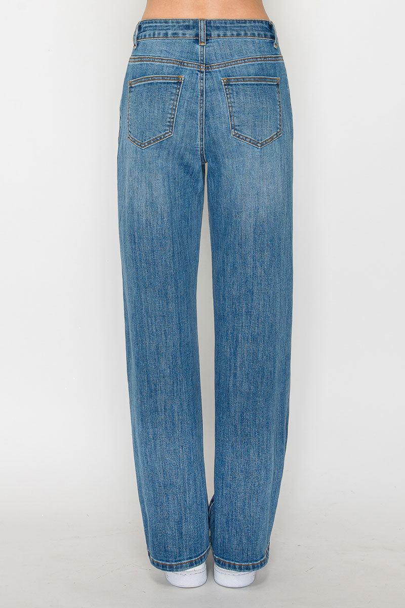 Wax Jean - Sketch Wash Straight Jeans - 90384 - SaltTree