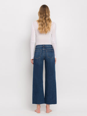 Vervet - Tummy Control Mid Rise Dark Wash Wide Leg Jeans (27.5" Inseam) - LV1311-SaltTree