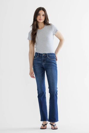 Mica Denim - Mid Rise Boot Cut Jeans - MDP-B511