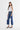 Mica Denim - High Rise Vintage Distressed Crop Flare Jeans (27" Inseam) - MDP-F3048M-SaltTree