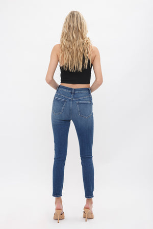 Mica Denim - Barsac High Rise Crop Skinny Jeans - MDP-S166