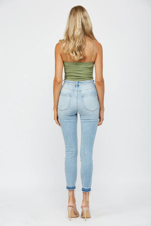 Mica Denim - Fell for You High Rise Crop Skinny Jeans - MDP-S247 - SaltTree