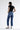 Mica Denim - High Rise Heavily Distressed Straight Crop Jeans (27.5" Inseam) - MDP-T3014M-SaltTree