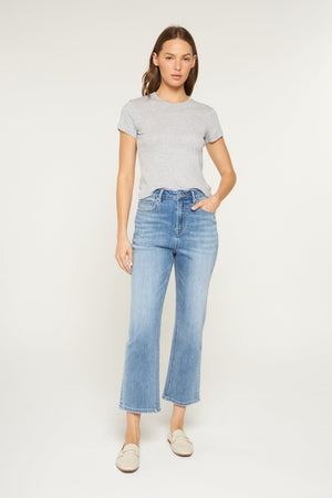 Mica Denim - Super High-Rise Straight Loose Fit Jeans (26.25" Inseam) - MDP-T3482