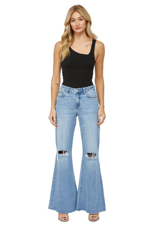 Mica Denim - High Rise Super Wide Fit Jeans - MDP-W3030LT