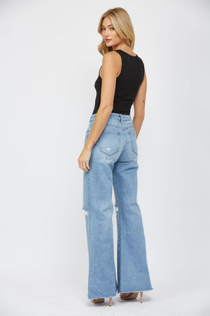 Mica Denim - High Rise Super Wide Fit Jeans - MDP-W3030LT