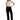 Mica Denim - High-Rise Slim Wide-Leg Jeans with Raw Hem - Black (31" Inseam) - MDP-W3251BK-SaltTree