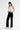 Mica Denim - High-Rise Slim Wide-Leg Jeans with Raw Hem - Black (31" Inseam) - MDP-W3251BK-SaltTree