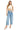 Risen Jeans - High Rise Cropped Wide Barrel Cargo Pocket Pants with Drawstring Waist (25" Cuffed Inseam) - PG21142L-SaltTree