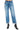 Risen Jeans - High Rise Ankle Boyfriend Distressed Jeans in Medium Indigo (27 1/2" Inseam) - PGA21013-SaltTree